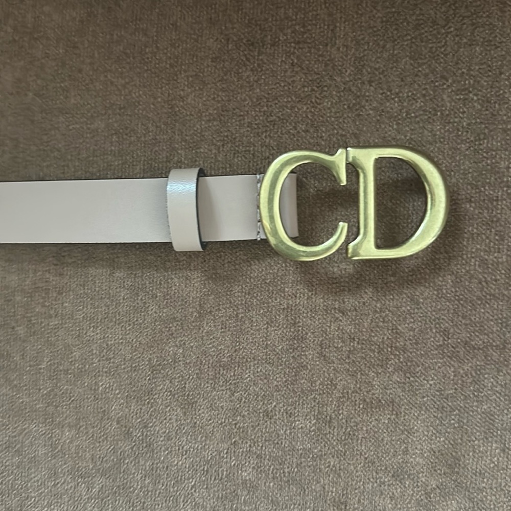 Christian Dior Rose Des Vents 20mm Saddle Belt - 75 - Picture 7 of 15